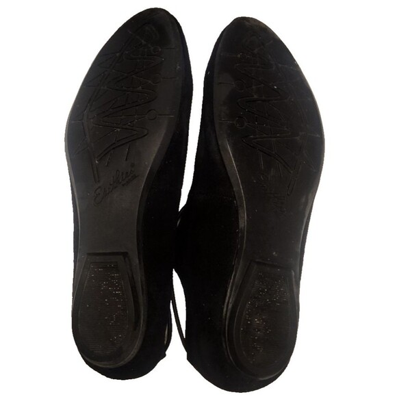 Earthies By Earth Black Ballerina Sneakers Women's 8B Suede Ballet Flats ESSEN 8 - Picture 5 of 5